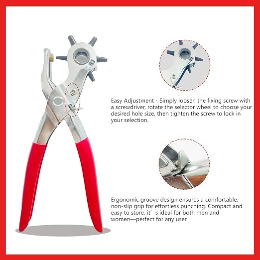 Adorox Heavy Duty Belt Hole Puncher - Image 6