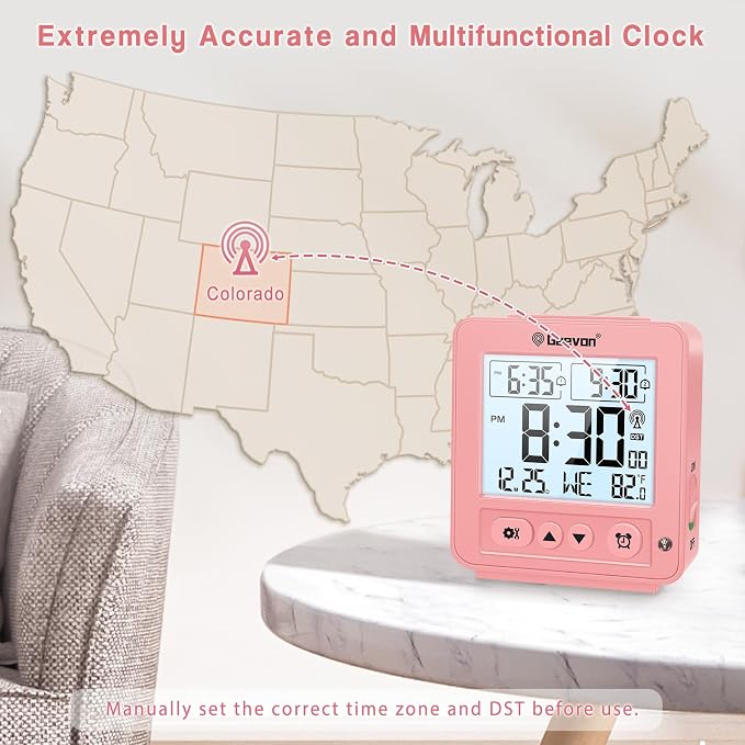 Geevon Small Digital Atomic Alarm Clock - Image 2