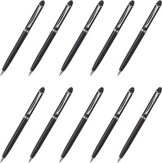 DISCOUNT PROMOS Twist Action Plastic Stylus Pens, Bulk Pack by DISCOUNTPROMOS