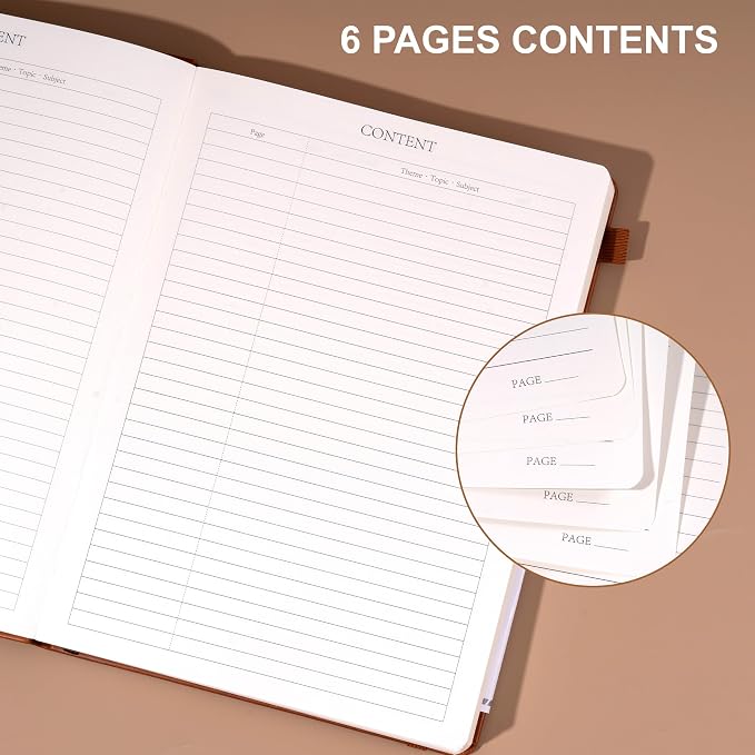 CAGIE Journal Notebook for Men Women Brown- B5 Large Journaling Notebooks - Image 5