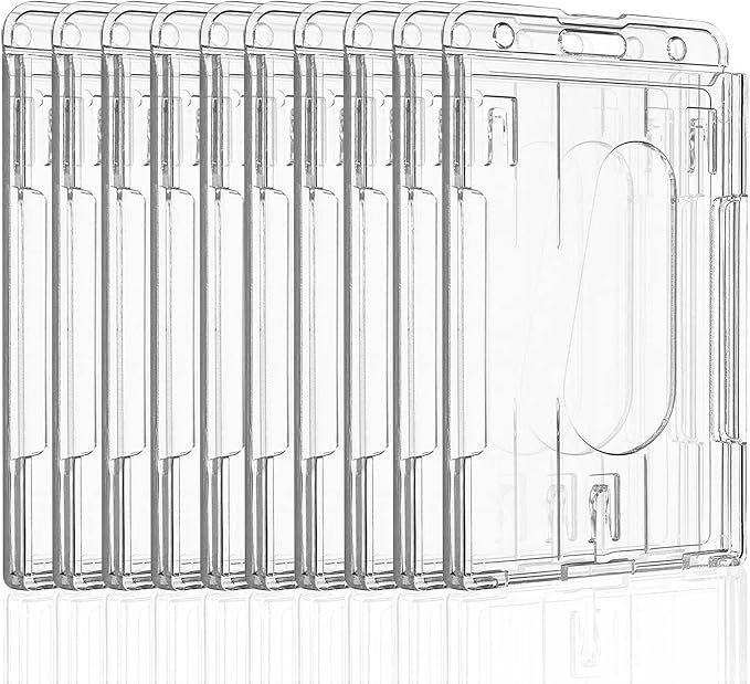 Pawfly 50 Pack Vertical 2-Card Badge Holder by Pawfly