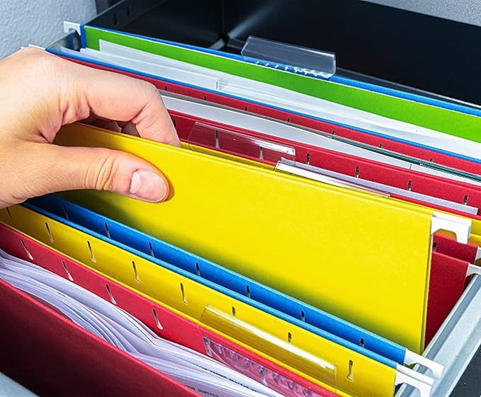 HERKKA Hanging File Folders, 60 Pack Reinforced Letter Size Hanging Folders - Image 7