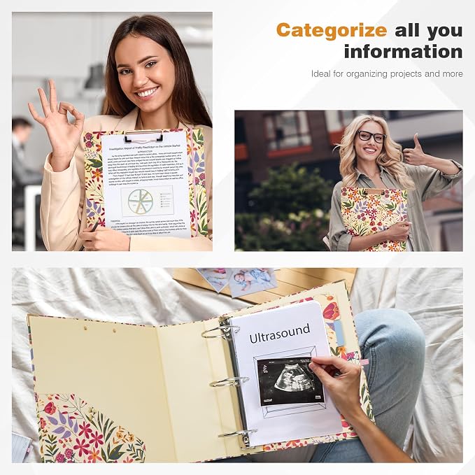 Ospelelf 3 Ring Binder for Letter Size Paper - Image 4