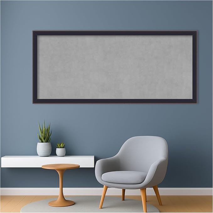 Amanti Art Black Framed Magnetic Board 23x51 Oversize Vision Board - Image 5