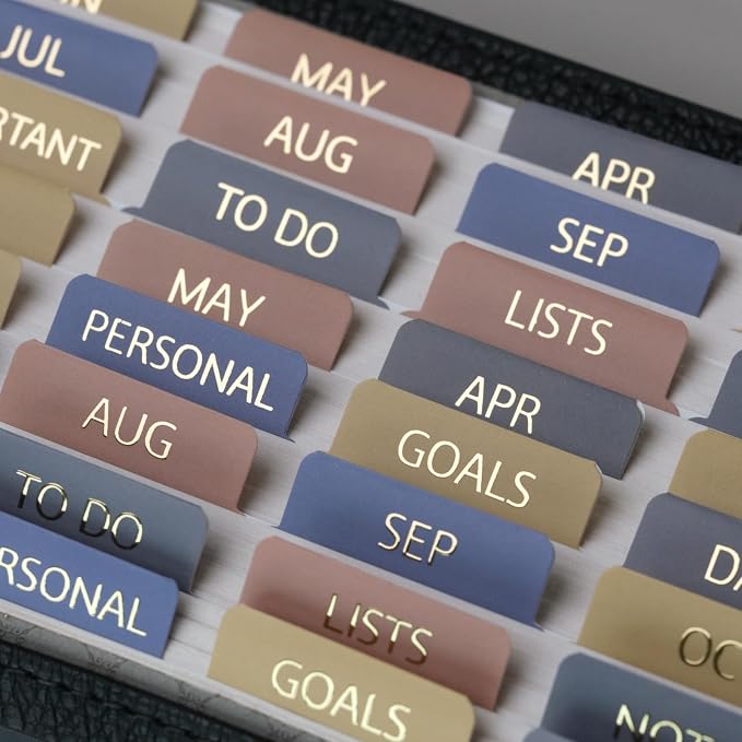 UPAFEXXI-Laminated Planner Monthly Tabs Calendar Monthly Label Stickers - Image 7