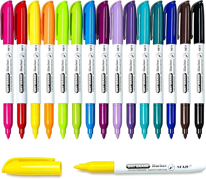 SFAIH Fine Tip Dry Erase Markers by SFAIH