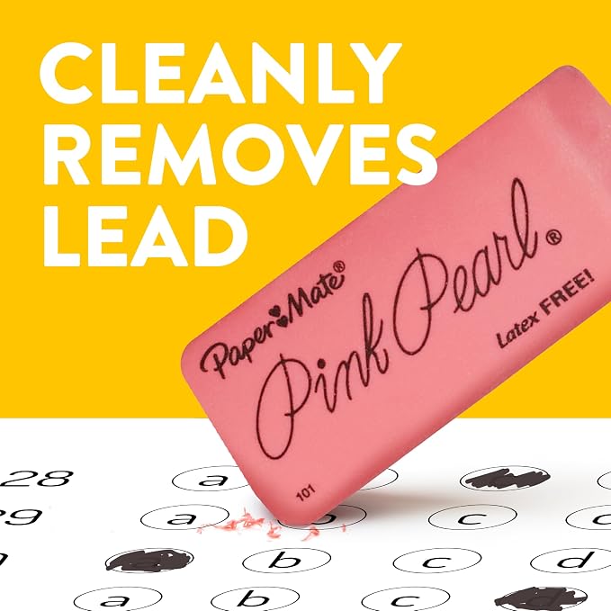 Paper Mate Pink Pearl Erasers - Image 4