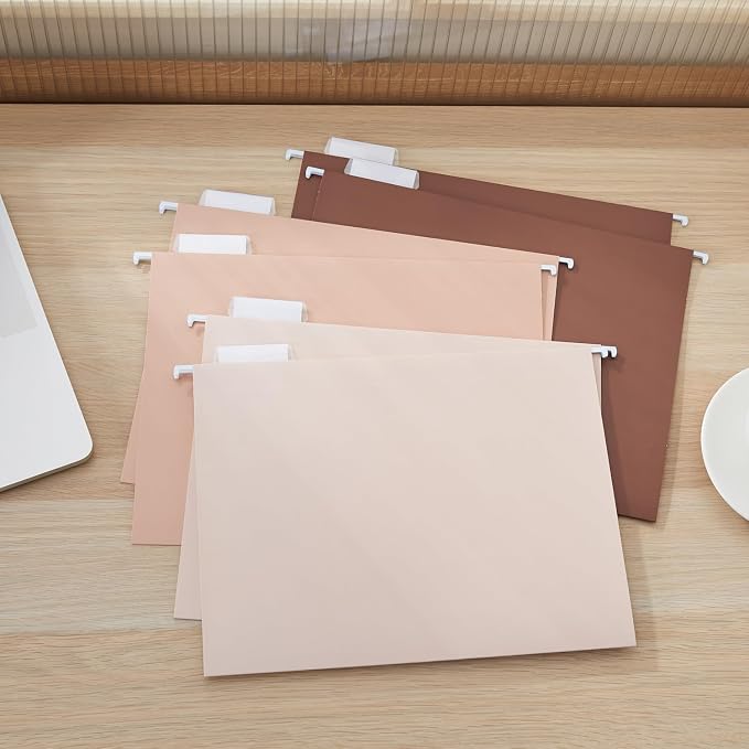 Y YOMA 18 Pack Gradient Hanging File Folders Letter Size Decorative Hanging - Image 8