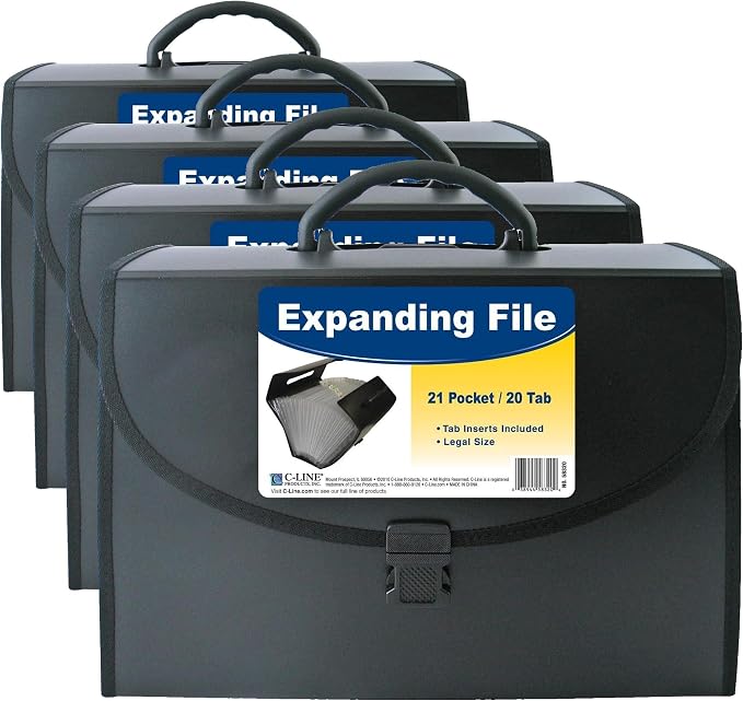 C-Line 21-Pocket Poly Expanding File by C-Line