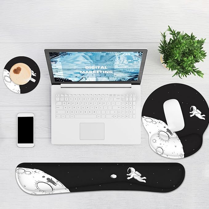 Ergonomic Mouse Pad with Wrist Rest and Keyboard Wrist Rest, Mousepad and Wrist - Image 6