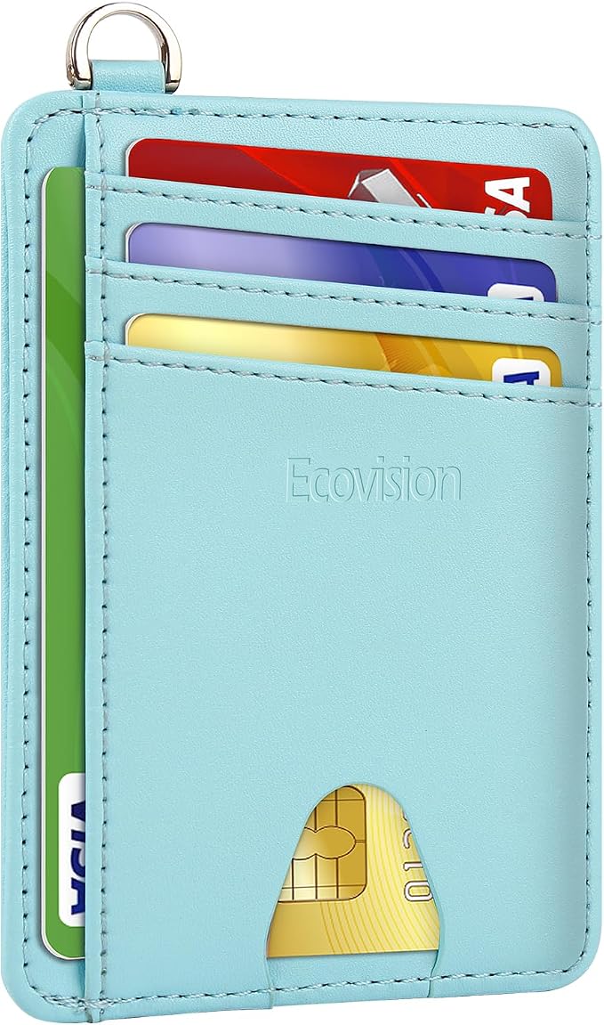 Slim Minimalist Front Pocket Wallet, RFID Blocking Credit Card Holder Wallet by Ecovision