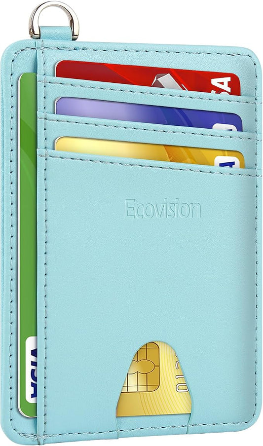 Slim Minimalist Front Pocket Wallet, RFID Blocking Credit Card Holder Wallet by Ecovision