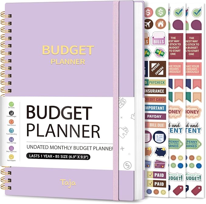 Budget Planner - Monthly Budget Book by Taja