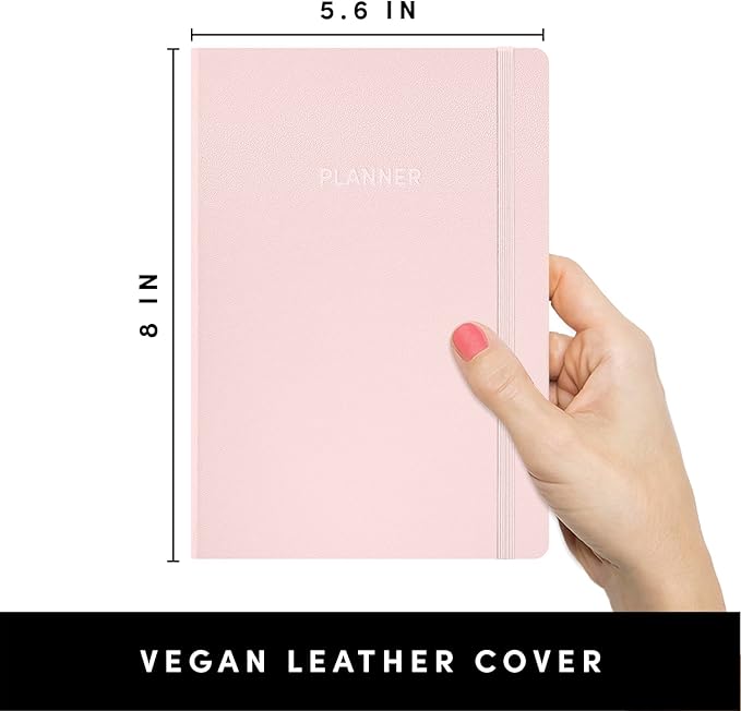 PAPERAGE Undated Weekly & Monthly Hardcover Planner, 5.6 in x 8 in, Includes - Image 2
