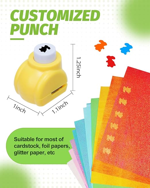 UCEC Paper Punch Shapes for Crafting, Shape Cutters Craft Punches for Paper - Image 4