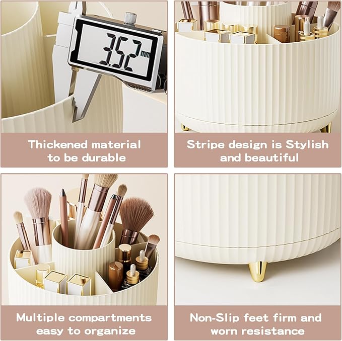 fanado 360° Rotate Makeup Brush Holder Organizer, Makeup Organizers Countertop - Image 6