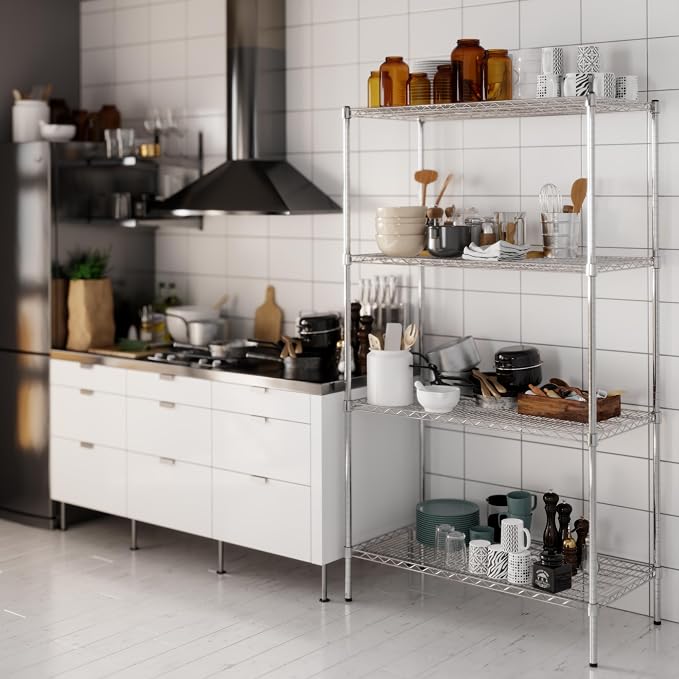 Regal Altair 21" Deep x 42" Wide x 74" Height Wire Shelving Kit | 4-Tier | NSF - Image 5