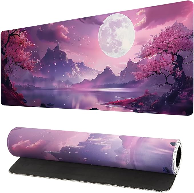 Gaming Mouse Pad Desk Pad, Extended Big Mouse Pad, 31.5x11.8 Inch Long Computer by Brecoy