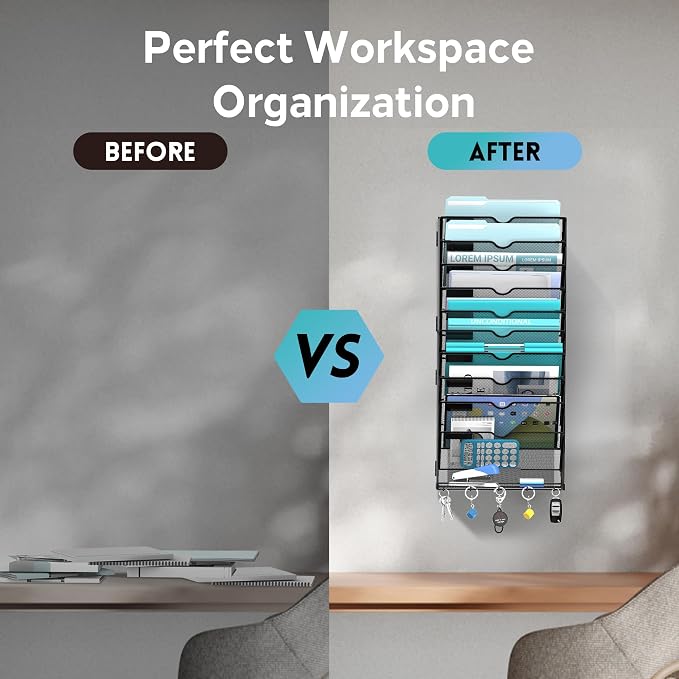 11 Tier Wall File Organizer - Image 8