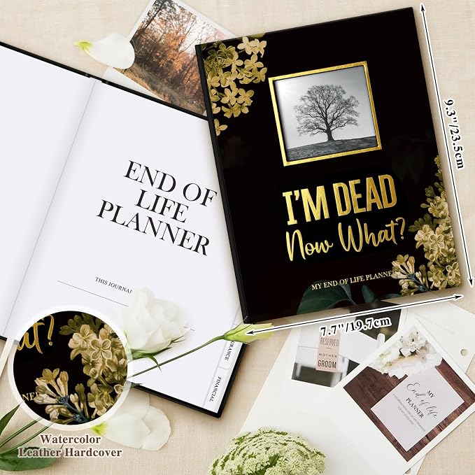 Lanpn I'm Dead, Now What Journal, End of Life Planner Death Book Organizer - Image 2
