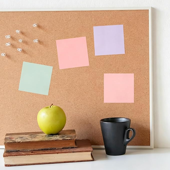 Thenshop 12 Pads Macaron Pastel Sticky Notes 3''x3'', Self Stick Notes Pads - Image 6