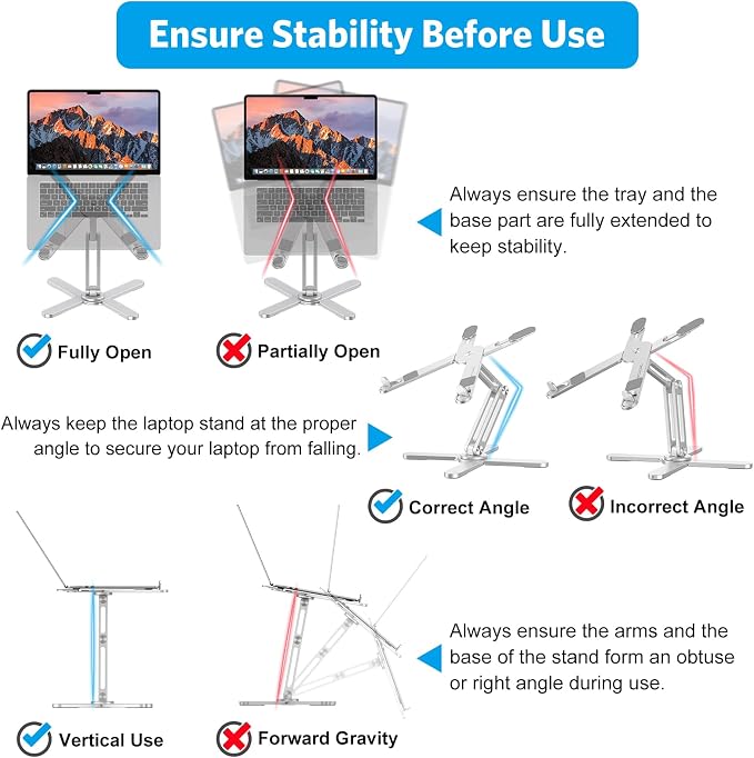 OMOTON LA10 360° Rotating Laptop Stand Riser - Image 6