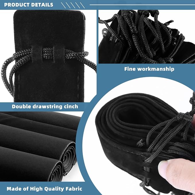 WFPLUS 50 Pieces Velvet Pen Pouch - Image 3