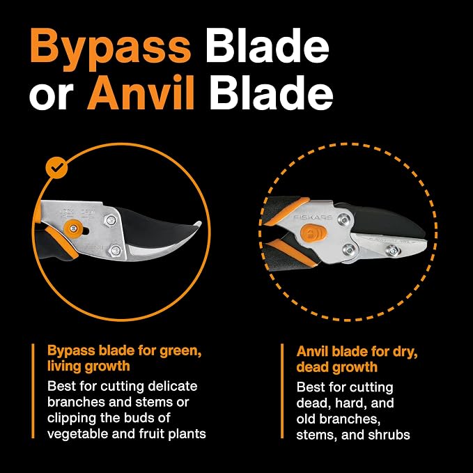 Fiskars Deluxe Forged Bypass Pruner, 3/4" Cut Capacity Garden Hand Pruners - Image 5