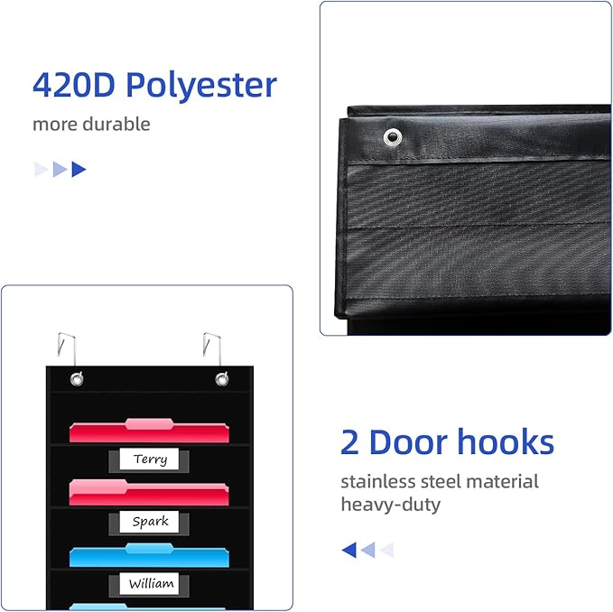 REGELETO 12 Pockets File Storage Pocket Chart - Image 5