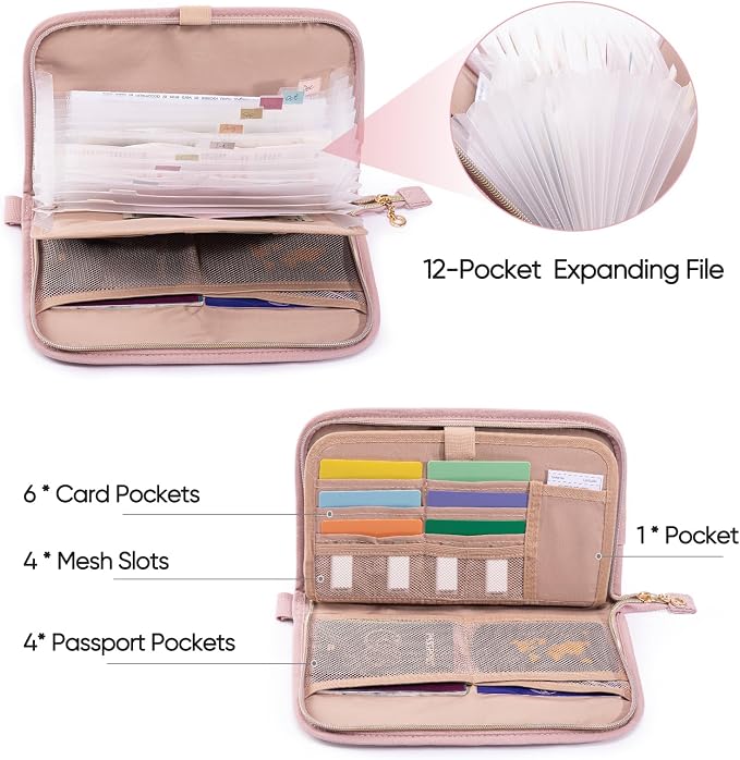 Receipt Organizer with 12 Pockets 10x6 Receipt Holder Organizer - Image 2