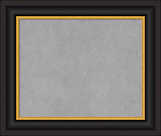 Amanti Art Black Framed Magnetic Board 22x26 Small Vision Board by AmantiArt