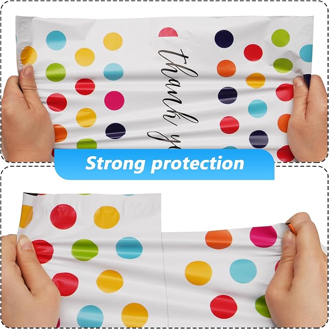 Thank You Poly Mailer 12x15.5 Inch 50 Pcs, Waterproof and Tear-Resistant - Image 4