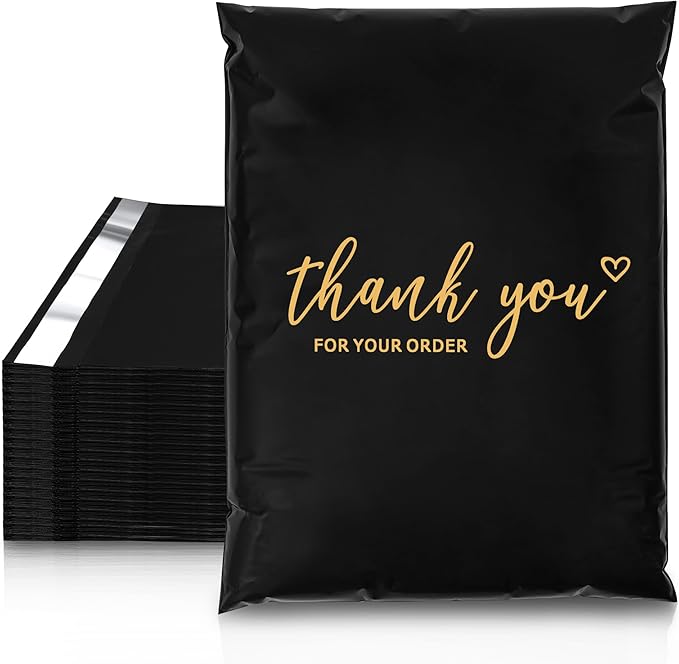 JinRuiKJ Thank You Poly Mailer 12x15.5 Inch 50 PCS, Shipping Bags by JinRuiKJ