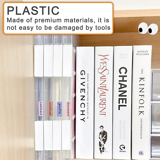LonlyEagle 6 Pack A4 File Portable Project Case, Plastic Storage Box - Image 4