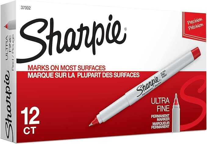 Sharpie Permanent Markers, Ultra Fine Point, Teacher Supplies by Unknown
