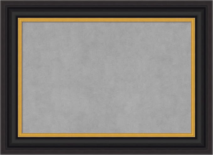 Amanti Art Black Framed Magnetic Board 22x30 Medium Vision Board by AmantiArt
