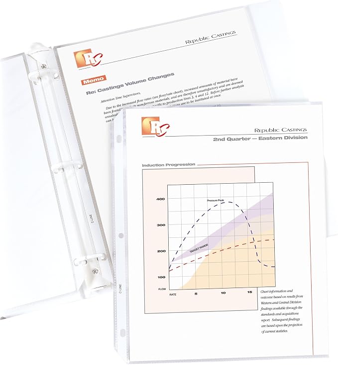 C-Line Top Loading Standard Weight Poly Sheet Protectors, 8.5 x 11 Inches - Image 3