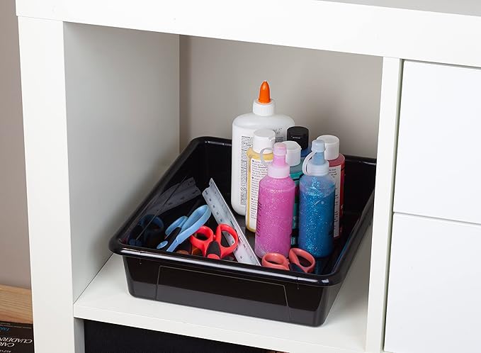 Storex Letter Size Flat Storage Tray – Organizer Bin - Image 4