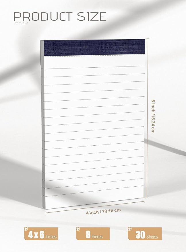 Notepads 4x6 Inch Grocery List Pads 8 Pack Shopping List Pad Small Note Pads - Image 2
