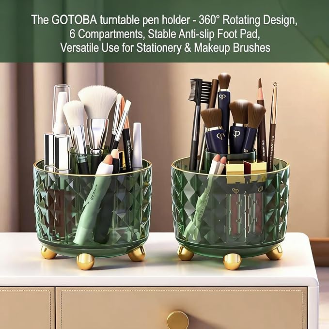 GOTOBA Dark Green Pen Pencil Holder - Image 3