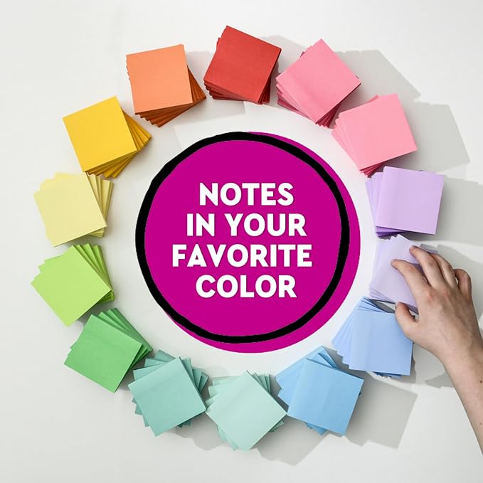 Post-it Super Sticky Notes, 3 x 3 in, 5 Pads, 90 Sheets/Pad | School Supplies - Image 7