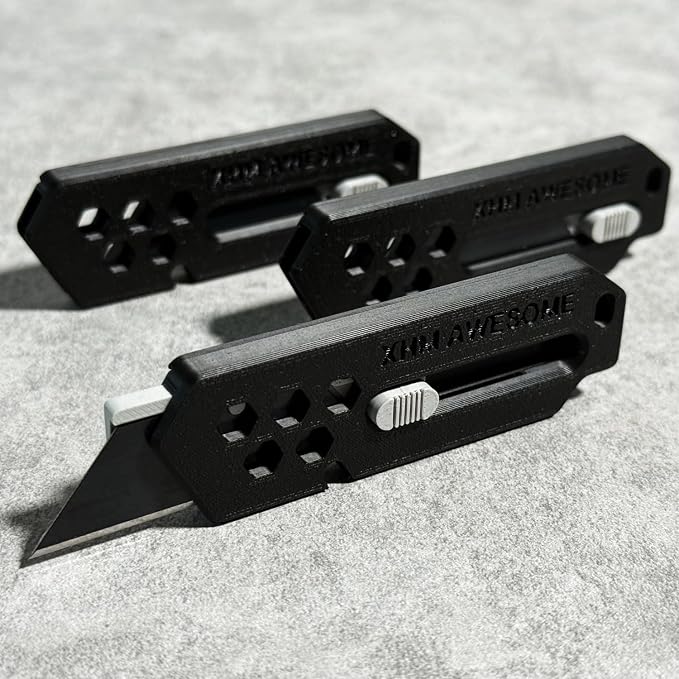XHM Awesome Small Box Cutter Retractable Blade Ultility Knife, by Unknown