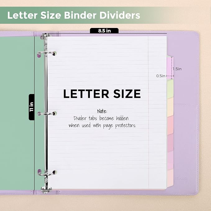 SKYDUE Durable Plastic 8-Tab Dividers - Image 3