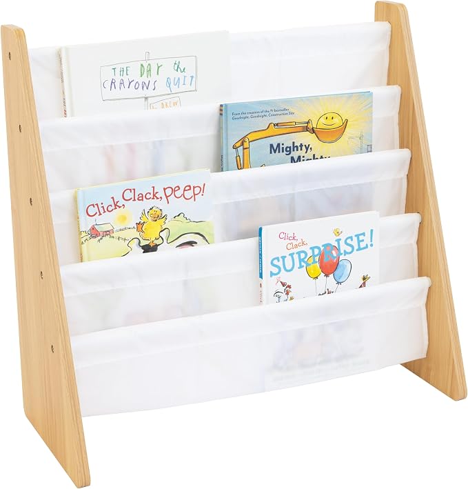 Humble Crew Kids Bookshelf, 4-Tier Front-Facing Book Display Organizer by HumbleCrew