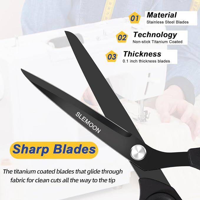 10" Scissors All Purpose, Heavy Duty Scissors - Image 2