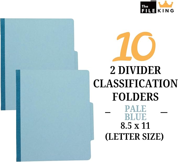 The File King Classification Folders 2 Dividers Letter Size - Image 2