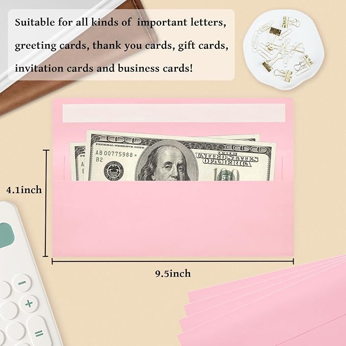 50 Pack #10 Business Envelopes, Letter Size Business Mailing Envelopes - Image 3