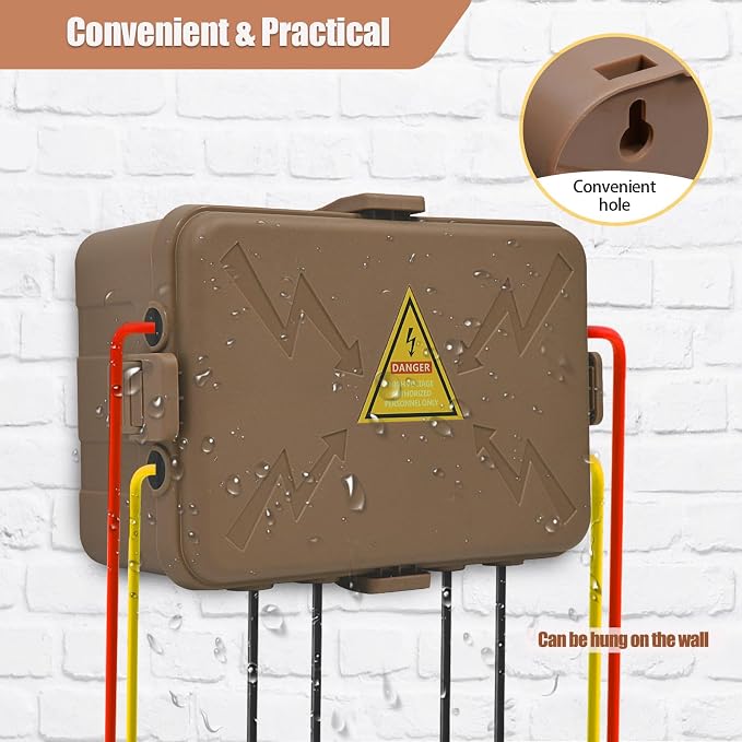 Hrensaw Large Outdoor Electrical Box, IP54 Waterproof Outdoor Outlet Covers - Image 5