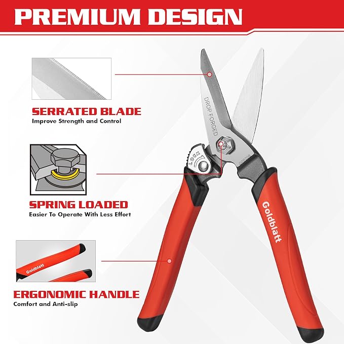 Goldblatt 3PCS Heavy Duty Scissors, Drop Forged Blades - Image 5