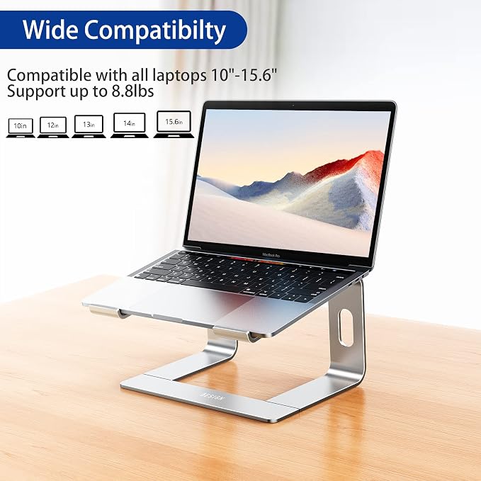 BESIGN LS03 Aluminum Laptop Stand, Ergonomic Detachable Computer Stand - Image 3
